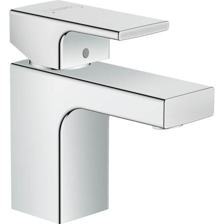 Mitigeur de lavabo Grohe chromé, robinet salle de bain design moderne, couleur argent.