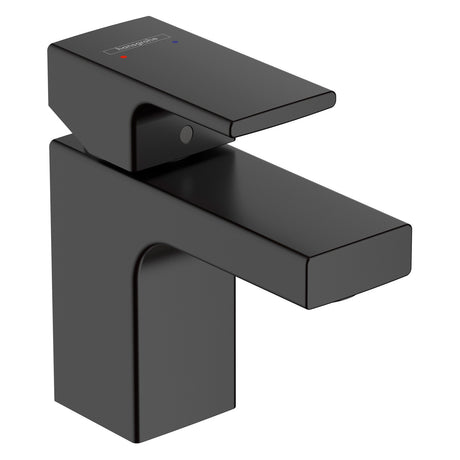 Mitigeur lavabo noir Hansgrohe, robinet salle de bain moderne, finition mate