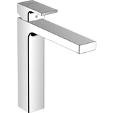 Mitigeur lavabo Hansgrohe, robinet salle de bain, finition chromée, design moderne.