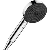 Douchette Hansgrohe, pommeau de douche, couleur chrome et noir, design moderne