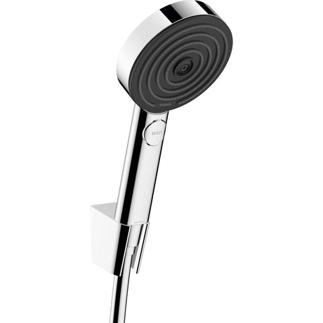 Douchette de marque Hansgrohe, type pommeau de douche, couleur chromée.