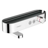 Mitigeur thermostatique Hansgrohe, robinet de baignoire, couleur chrome, design moderne.