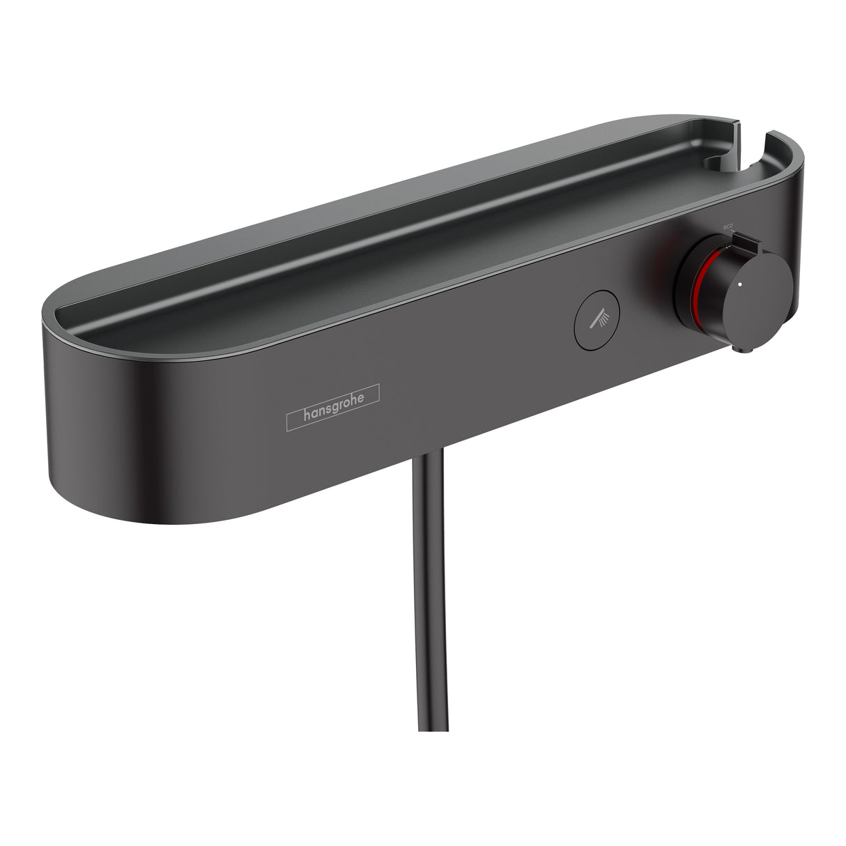 Mitigeur de douche Hansgrohe noir moderne, robinetterie salle de bain design