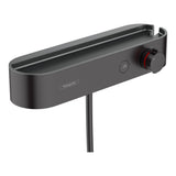 Mitigeur de douche Hansgrohe noir moderne, robinetterie salle de bain design