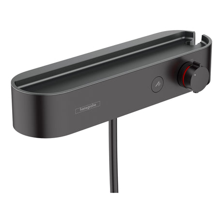 Mitigeur de douche Hansgrohe noir moderne, robinetterie salle de bain design