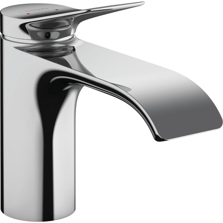 Robinet mitigeur Hansgrohe, type lavabo, couleur chrome brillant, design moderne.