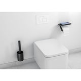 Brosse WC noire marque GROHE, accessoire sanitaire mural moderne, couleur noire.