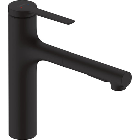Mitigeur Grohe, robinet noir pour évier de cuisine, design moderne