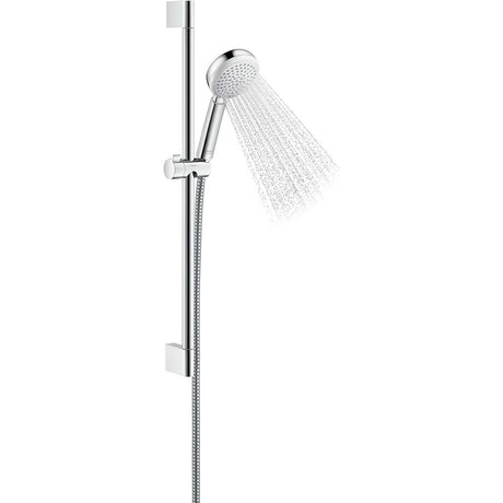 Douchette Hansgrohe, ensemble de douche, couleur chrome, design moderne.