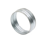 Raccord galvanisé, manchette de ventilation, couleur argent, marque Nicoll