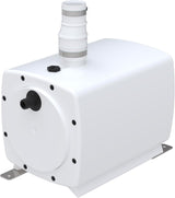 Pompe de relevage Sanifloor+ SFA avec bonde Ø90 pour receveurs extra-plats, visible en action dans l'image.