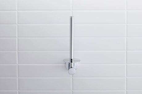 Porte-rouleau de papier toilette Grohe, mural, finition chromée argentée.