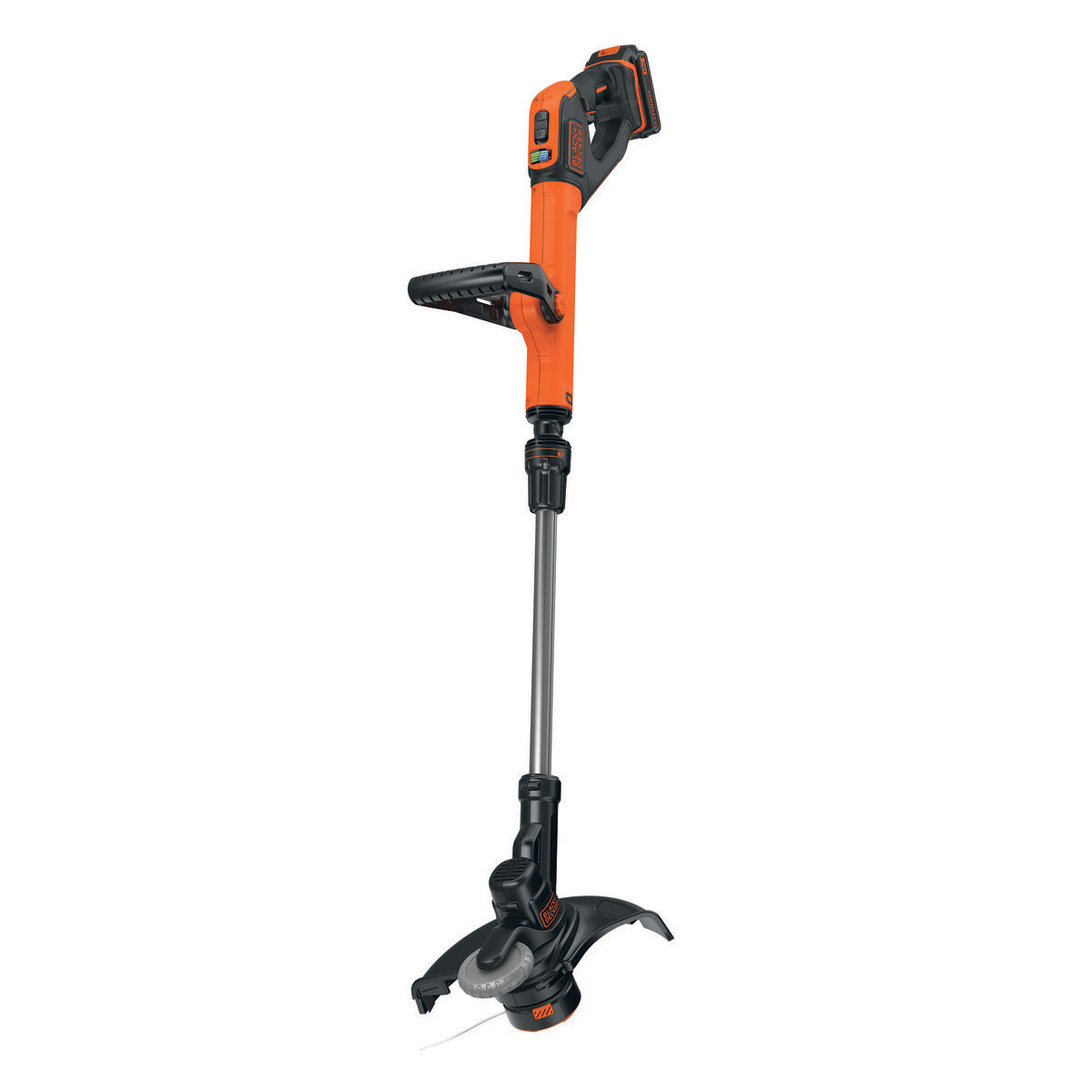 Coupe-bordure sans fil Black+Decker orange et noir, outil de jardinage électrique