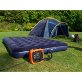 Gonfleur électrique BLACK+DECKER ASI400-XJ avec câble, manomètre et aiguille pour pneus et sports d'été, 11 bars, 160 PSI.