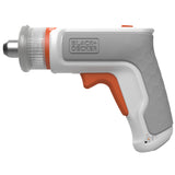 Tournevis électrique universel BLACK+DECKER HEXDRIVER 3,6V avec poignée et embouts, pour bricolage et fixation.