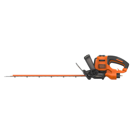 Taille-haie Black+Decker, outil électrique orange et noir, lame longue