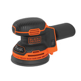 Ponceuse excentrique sans fil BLACK+DECKER 18V sans batterie, outil électrique pour ponçage léger, visible en image