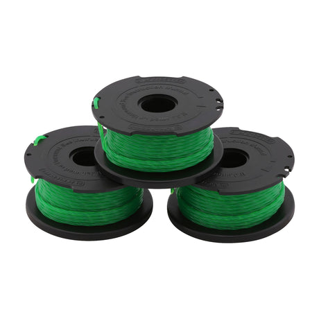 Bobines Black+Decker, fil de débroussailleuse, vert, accessoires de jardinage