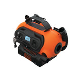 Compresseur portable Black+Decker, outillage orange et noir avec écran digital