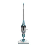 Balai vapeur Black+Decker, nettoyeur vapeur bleu et blanc, électroménager de sol.