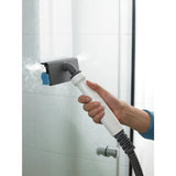 Brosse de nettoyage GROHE, type accessoire de douche, couleur blanc et gris, pour vitres.