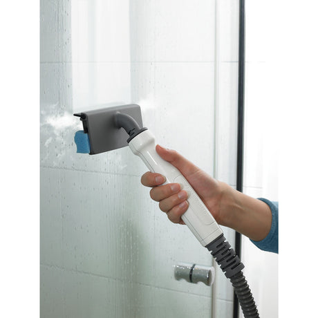 Brosse de nettoyage GROHE, type accessoire de douche, couleur blanc et gris, pour vitres.