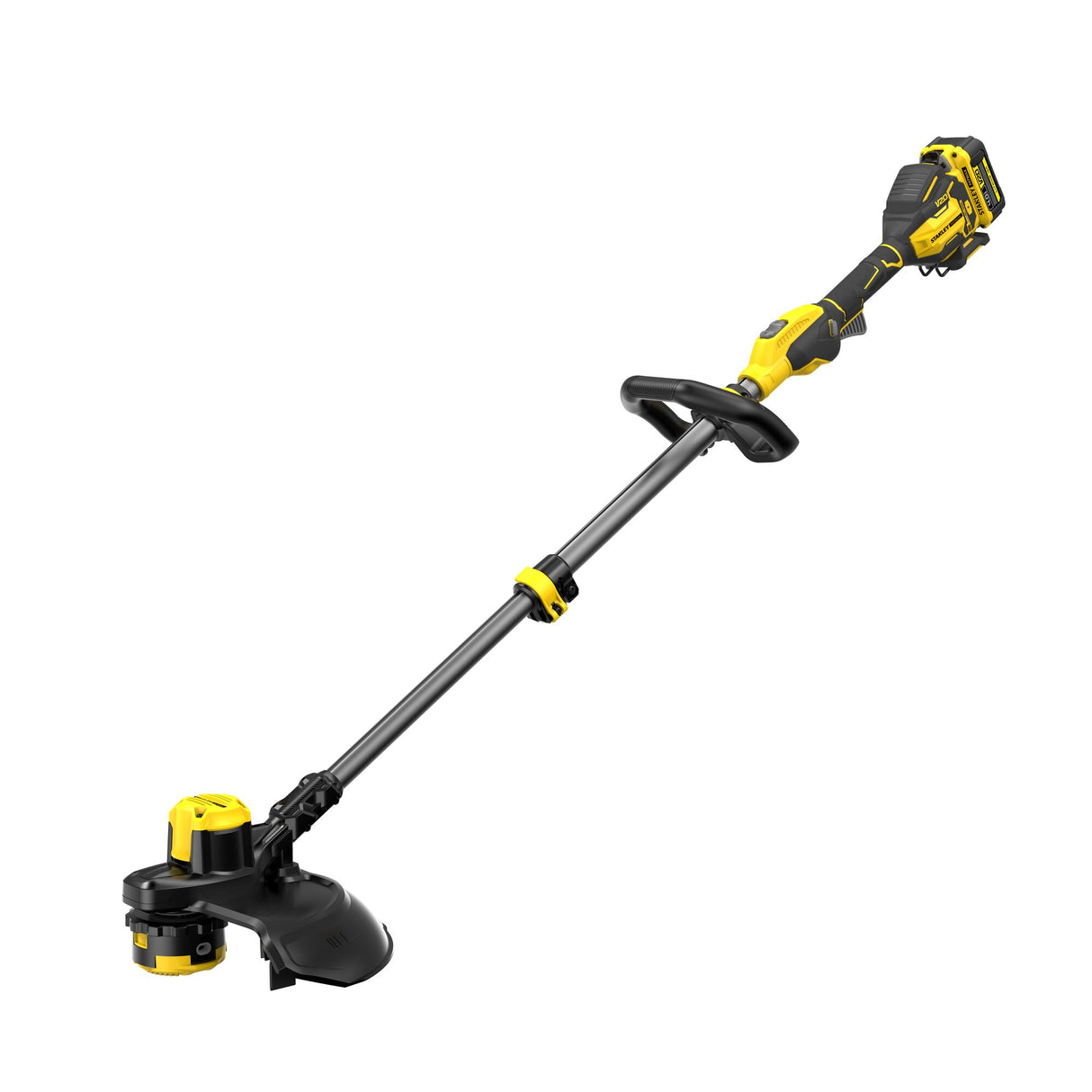 Coupe-bordure Dewalt sans fil, outil électroportatif, couleur jaune et noir.