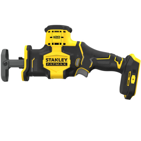 Scie sabre Stanley Fatmax électrique, couleur jaune et noire, outil de bricolage.