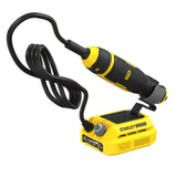 Outil multifonction Stanley, type outil rotatif, couleur jaune et noir.