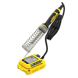 Fer à souder Stanley jaune et noir avec support, outil électrique pour bricolage.