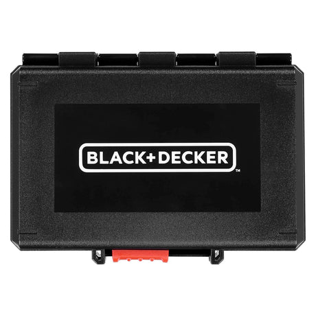 Coffret de clés et douilles BLACK+DECKER avec 33 pièces, embouts de vissage pour bricolage et réparation.
