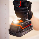 Perceuse visseuse BLACK+DECKER 18V sans balais, en mallette avec 2 batteries 2Ah, outil électrique éco-responsable.