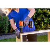 Perceuse et visseuse BLACK+DECKER 18V brushless, éco-responsable, avec 2 batteries 2Ah, en mallette.
