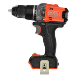 Perceuse visseuse à percussion BLACK+DECKER 18V brushless, sans batterie, outil électrique éco-responsable pour bricolage.