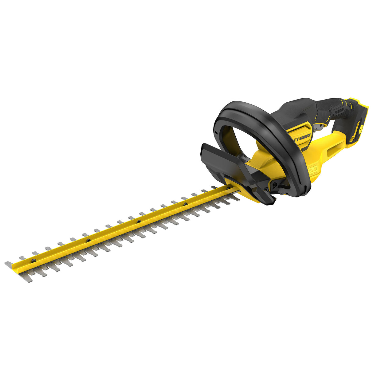 Taille-haie électrique Stanley, poignée ergonomique, couleur jaune et noir