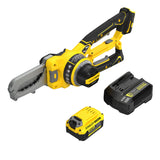 Tronçonneuse sans fil Stanley, outil électrique jaune et noir avec batterie et chargeur