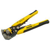Pince à dénuder Stanley, outil jaune et noir, pour électricien.