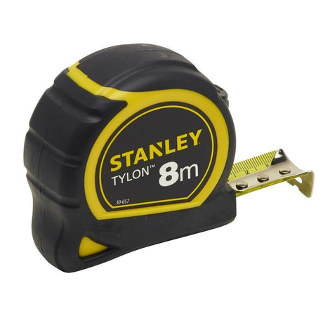 Mètre ruban Stanley Tylon, outil de mesure, noir et jaune, 8 mètres