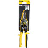 Cisailles Stanley MaxSteel, outil de coupe jaune et noir, manche ergonomique.