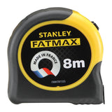 Mètre ruban Stanley, modèle Fatmax, 8m, jaune et noir