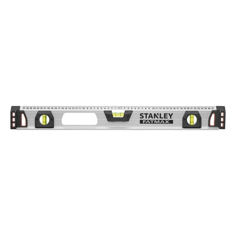 Niveau à bulle Stanley FATMAX, outil de mesure argenté avec fioles jaunes