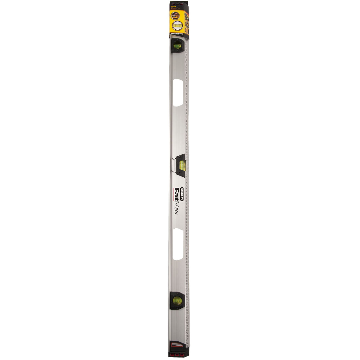 Niveau à bulle Stanley FatMax, outil de mesure en aluminium argenté