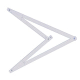 Équerre pliante blanche Facom, outil de mesure en métal, couleur blanche