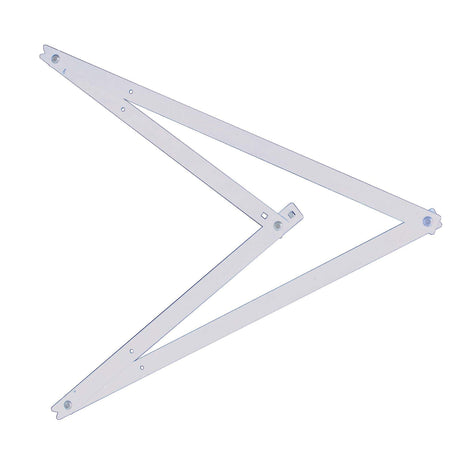 Équerre pliante blanche Facom, outil de mesure en métal, couleur blanche
