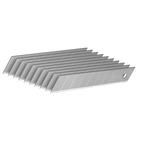 Lames grises Stanley, accessoires cutter, type sécable, couleur argentée