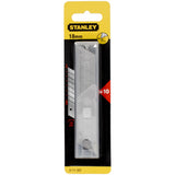 Lames de cutter Stanley 18mm argentées en emballage plastique