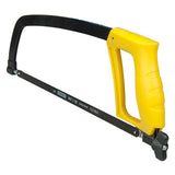 Scie à métaux Stanley, outil à poignée jaune, lame noire, pour coupe métal