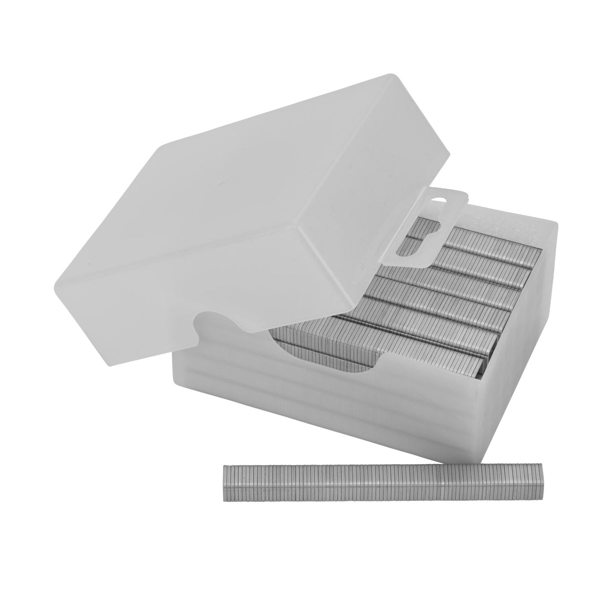 Agrafes Stanley, type agrafes métalliques, couleur argent, boîte plastique.