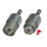 Adaptateur Facom, embout de vissage magnétique, métal gris argenté