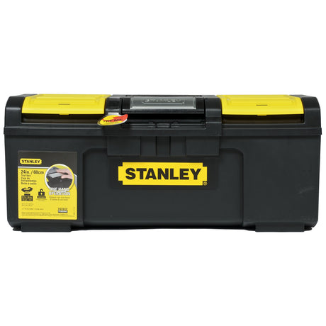 Boîte à outils Stanley, noire et jaune, grande capacité, rangement outillage